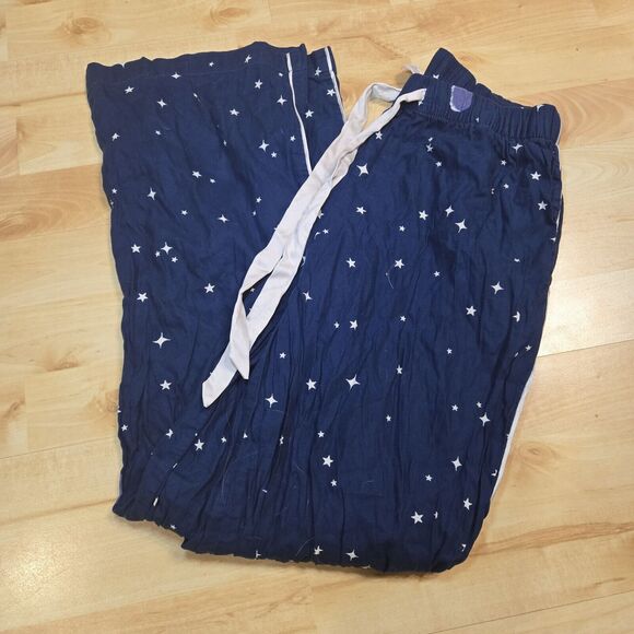 Victoria Secret Star & Moon Pajama Set  Long Sleeve & Pants Blue XS Modal Blend - Picture 6 of 7